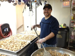 Charles Wagner working in kitchen at Atlantic City Rescue Mission