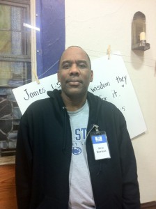 Alvin, one of the volunteers at The Bridge Academy