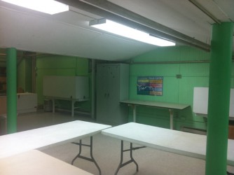 The workshop for the students at The Bridge Academy