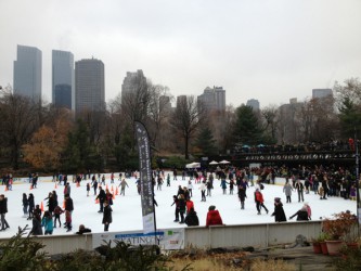 Ice skaters in Central Park
