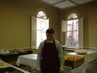 Charles Wagner, of Gramazin, volunteering at Active Compassion Philly