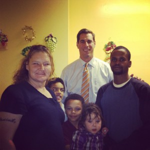 Paul Isenberg with Barbara and her family