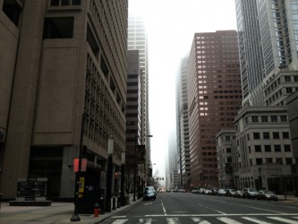 Philadelphia skyline on Gramazin visit to Active Compassion Philly