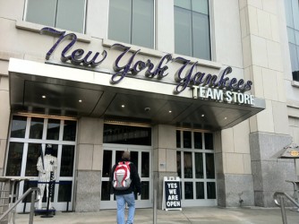 Chad visiting Yankee Stadium