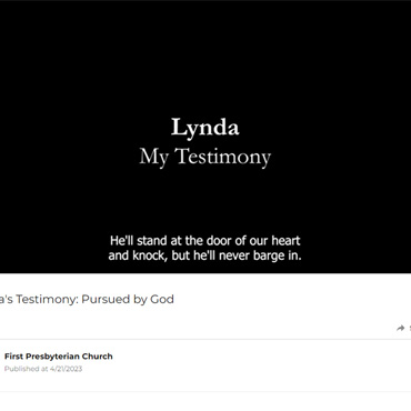 First Presbyterian Church - Lynda