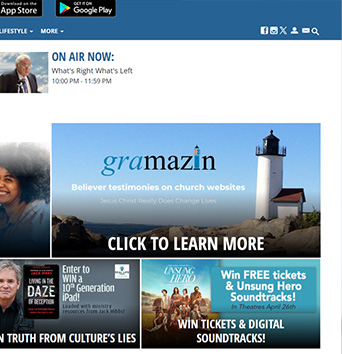 Gramazin banner on WEZE Radio