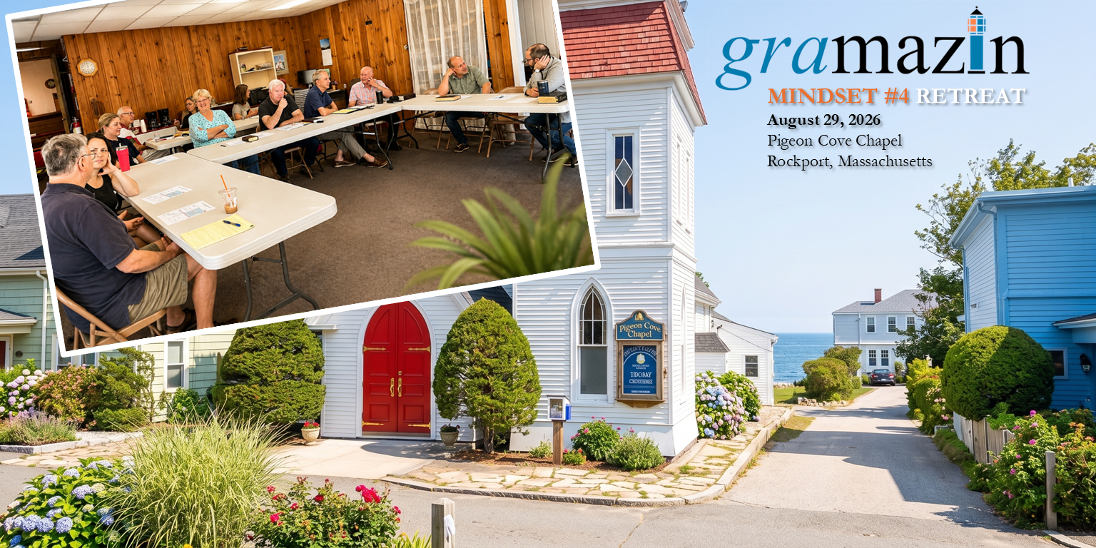 Gramazin Mindset #4 Retreat at Pigeon Cove Chapel, Rockport, Massachusetts — August 29, 2026